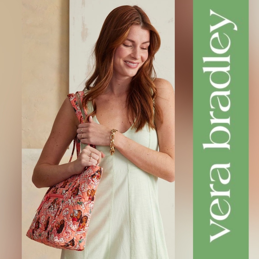 NWT VERA BRADLEY DISNEY MOANA ADVENTURE SMALL VERA TOTE BAG in COTTON